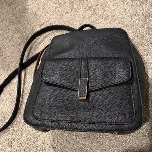 Elegant Black Faux Leather Women's Bag